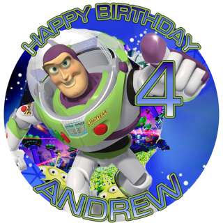 BUZZ Lightyear Round Edible CAKE Image Icing Topper  