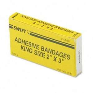 com Acme United Fabric Adhesive Bandages, 2 1/4 x 3 1/2, Six per Box 