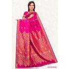 Indian Selections Hot Pink Art Silk Sari Saree Wrap
