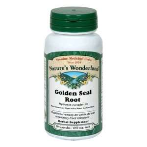  Natures Wonderland Golden Seal Root, 60 Capsules Health 