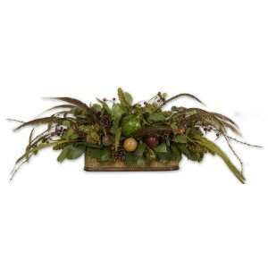 Uttermost 40.2 Inch Fruits & Feathers Centerpiece Beautiful Artifical 