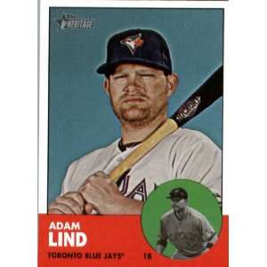 2012 Topps Heritage 404 Adam Lind   Toronto Blue Jays (ENCASED MLB 