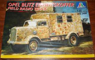 Italeri 135 Opel Blitz Einheitskoffer Radio Truck #368  