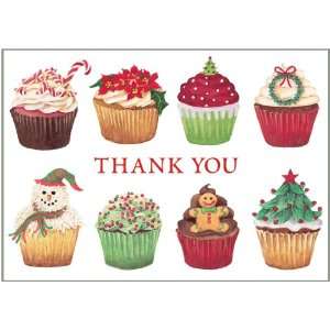  with Caspari Christmas Cupcakes Thank You Notes Arts, Crafts & Sewing