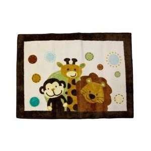 Nojo By Crown Craft Jungle Tales Rug: Baby