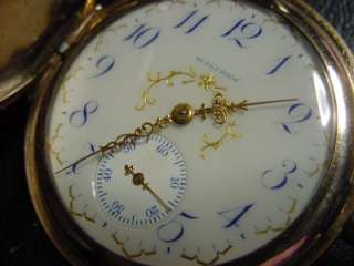Antique Waltham Pocket Watch Fancy Dial GORGEOUS A+ 15J  