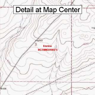   Topographic Quadrangle Map   Encino, New Mexico (Folded/Waterproof