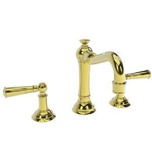   Gold (PVD) JACOBEAN Double Handle Widespread Bathroom Faucet with Met