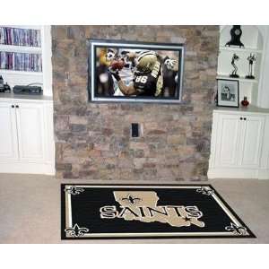 Exclusive By FANMATS NFL   New Orleans Saints 4 x 6 Rug  