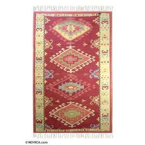 Wool and cotton rug, Diamond Starlight (3x5) 