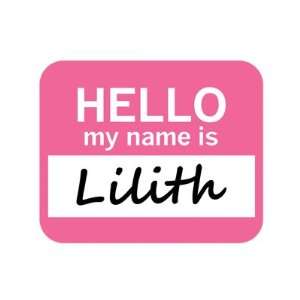  Lilith Hello My Name Is Mousepad Mouse Pad