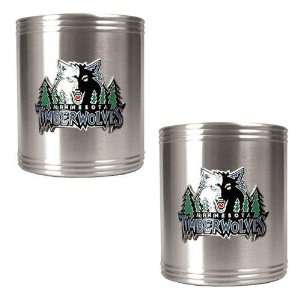  Minnesota Timberwolves NBA 2pc Stainless Steel Can Holder 