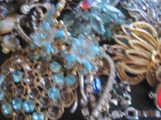 SOME NICE VINTAGE RHINESTONE PIECES FOR CRAFTING OR HARVEST, LOOKS 