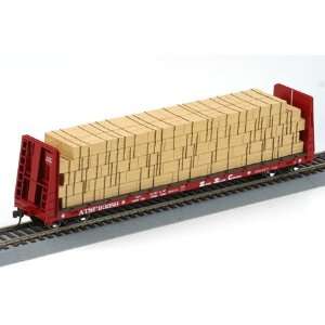  HO RTR 60 Bulk Flat w/Lumber Load SF #93589 Toys & Games