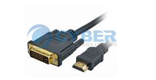 GOLD 24+1 DVI D Male to HDMI Male M/M Cable for HDTV TV  