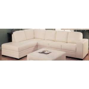  Monarch Specialties I8498IV Bonded Leather Match Sectional 