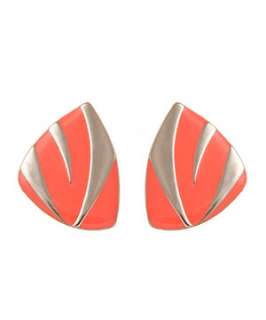 Orange (Orange) Neon Triangle Stud Earring  249976780  New Look