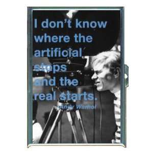 ANDY WARHOL ARTIFICIAL REAL ID Holder, Cigarette Case or Wallet: MADE 