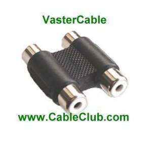   24K Gold Plated TWO RCA Female to TWO RCA Female Coupler: Electronics