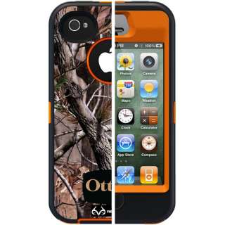 OtterBox Apple iPhone 4 & 4S Defender CAMO AP BLAZED Orange w/ Belt 