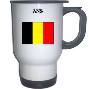  Belgium   ANS White Stainless Steel Mug 