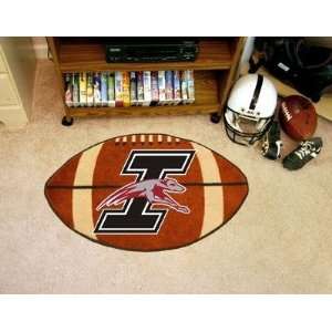  Indianapolis Greyhounds Football Shaped Area Rug Welcome 