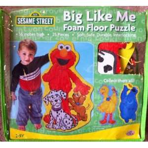  Sesame Street Elmo BIG Like Me Foam Floor Puzzle: Toys 