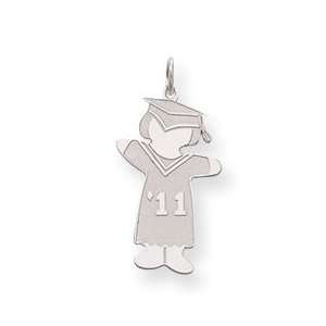   Designer Jewelry Gift Sterling Silver Class Of 2011 Girl Cuddle Charm