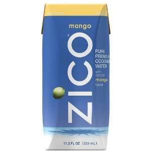 Zico, Pure Coconut Water, Mango, 11 Oz. Grocery & Gourmet Food