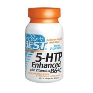  Doctors Best 5 HTP Enhanced w/vitamins B6 & C 120VC 