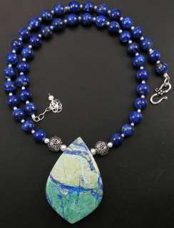 ONLY FROM US~ HIGHLY COLLECTABLE LIGHTENING AZURITE PENDANT 