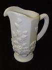 westmoreland milk glass grape and leaves paneled pitcher excellent 
