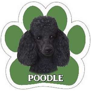  Poodle Black Car Magnet Green 