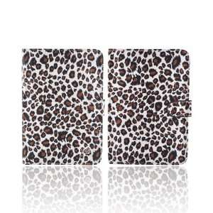  LEOPARD ON SILVER OEM Kroo USA Hard Notebook Cover Case w 
