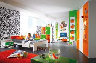 Röhr Jugendzimmer Kinderzimmer CHANGE grün orange  