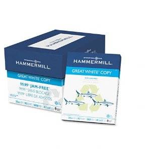 Hammermill Great White Recycled 8 1/2 x 11 Inch Copy Paper 5000 Sheets 