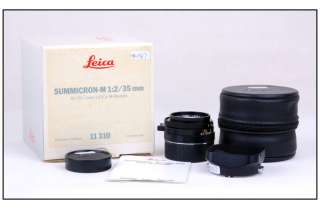 Mint  in box* Leica Summicron M 35mm f/2 E39 7 Element Germany in 
