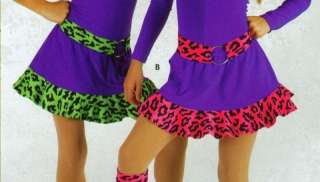 NEW LEOPARD DANCE COSTUME JAZZ SKIRTS 3 COLORS GIRLS  