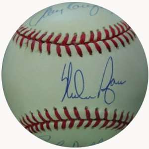  Sandy Koufax, Nolan Ryan & Bob Feller Autographed Baseball 