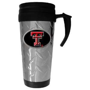 Texas Tech Red Raiders NCAA Team Logo Diamond Plate Travel Mug  