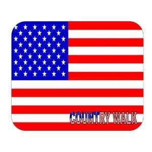  US Flag   Country Walk, Florida (FL) Mouse Pad 