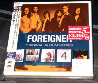 FOREIGNER Original Album Series JAPAN 5CD BOX SET RARE 081227982836 