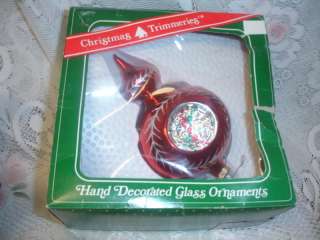 Huge Bradford Christmas Trimmeries Blown Glass Ornament  