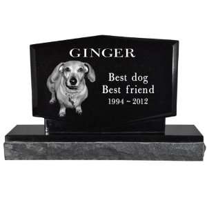  Pet Burial Photo Granite Marker Diamond