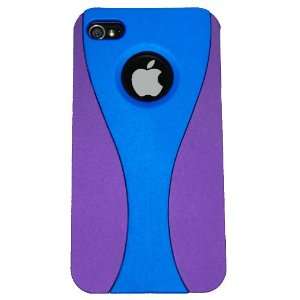  Blue & Purple Slim Snap Hour Glass Case for Apple iPhone 4 