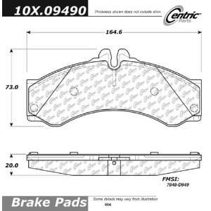  Centric Parts, 102.09490, CTek Brake Pads Automotive