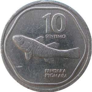  1985 Philippine 10 Sentimos    Cool Fish Coin Everything 