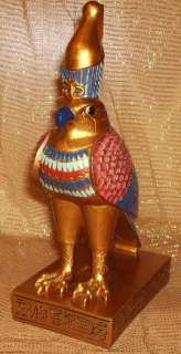 Horus FALKENGOTT Ägypten DEKO Figur Hieroglyphen Neu  