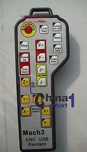 AXIS CNC USB Pendant Manual remote Control JOG encoder Mach3 Only 