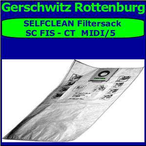 FESTOOL SELFCLEAN Filtersack SC FIS CT MIDI/5 498411  